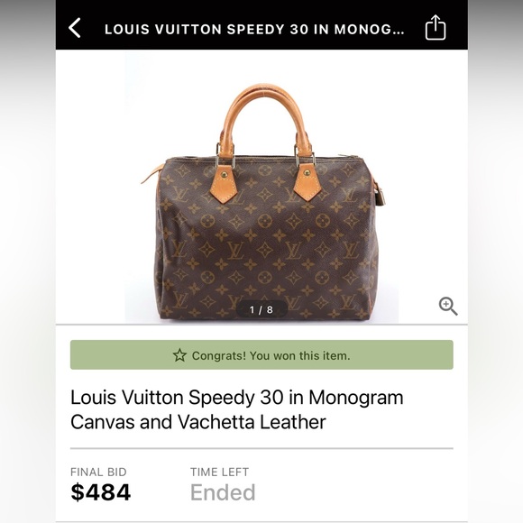 Louis Vuitton Speedy 30 in Monogram Canvas and Vachetta Leather - Picture 17 of 17